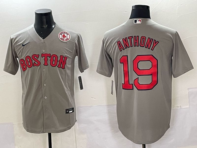 Men Boston Red Sox Nike 19 Anthony Grey 2025 MLB Jersey 08